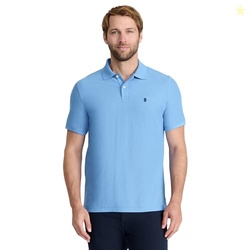 IZOD Men's Regular Fit Advantage Performance Short Sleeve Solid Polo, 