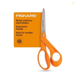 Fiskars Petite Original Orange-Handled Scissors, Crafting and Sewing S