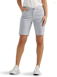 Lee Women's Legendary 9" Chino Bermuda Short Material Gray 14