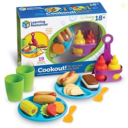 Learning Resources New Sprouts Cookout! ,19 Pieces, Ages 18+ months, B