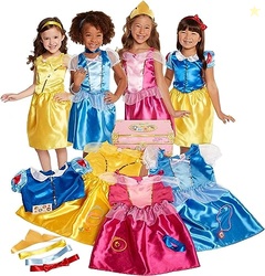 Disney Princess Dress Up Trunk Deluxe 21 Piece Officially Licensed [Am