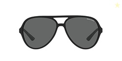 Armani Exchange A|X Mens AX4133S Round Sunglasses, Matte Black/Dark Gr