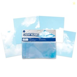 Educational Insights Fluorescent Light Covers 4-Pack: Calming Clouds -