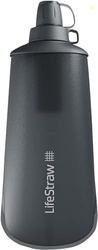 LifeStraw Peak Series Water Filter - 1L, Dark Mountain Gray, Protects 
