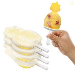 Tovolo Pineapple Popsicle Mold Stackable Kids Pack of 4 Pineapple Sili