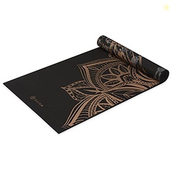 Gaiam Yoga Mat Premium Print Reversible Extra Thick Non Slip Exercise 