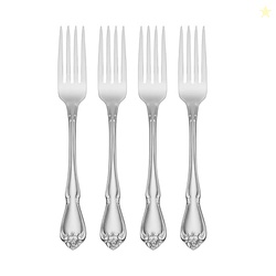 Oneida Silverware Set, Oneida True Rose Everyday Flatware Dinner Forks