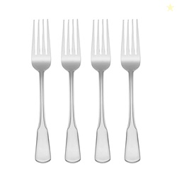 Oneida Silverware Set, Colonial Boston Everyday Dinner Forks 4-Piece F