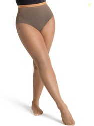 Capezio Womens Professional Fishnet Seamless Tight, Maple, 2X