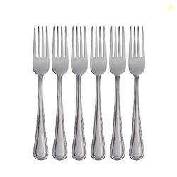 Oneida H081006BL20 Tress Mirror Everyday Dinner Forks, Set Of 6, 7.95"