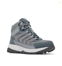 Columbia Womens Strata Trail Mid Waterproof, Titanium Grey Steel/Sage 