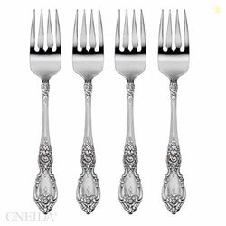 Oneida Wordsworth Everyday Salad Forks 18/0 Stainless Steel, Set of 4,
