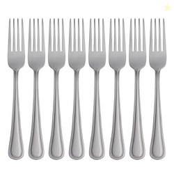 Oneida Silverware Set, Tress Everyday Flatware 8-Piece Dinner Forks Se