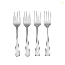 Oneida Satin Sand Dune Everyday Flatware Salad Forks, Set of 4