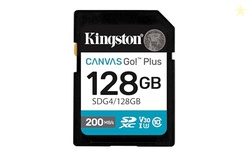 Kingston Canvas Go Plus 128GB SD Card | Up to 200MB/s | Class 10, UHS-