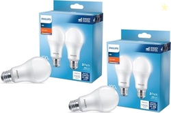 PHILIPS LED 60W A19 4-Pack Basic Soft White (2700K) 800 Lumen (10W = 6