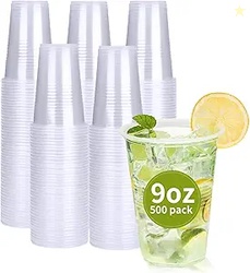 RACETOP 500 Pack 9 oz Plastic Cups