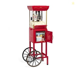 Nostalgia Popcorn Maker Machine - Professional Cart With 2.5 Oz Kettle