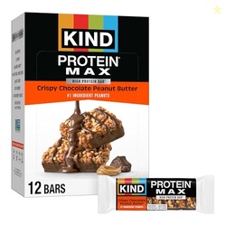 KIND Protein MAX Crispy Chocolate Peanut Butter Snack Bars, 20g of Pro