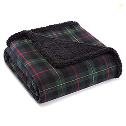 Eddie Bauer - Throw Blanket, Brushed Fleece & Plush Sherpa Bedding, Th