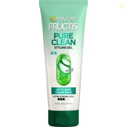 Garnier Fructis Style Pure Clean Styling Gel 6.8 Fl Oz, 1 Count, (Pack