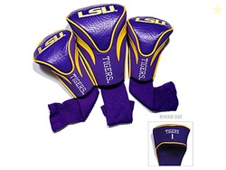 Team Golf NCAA LSU Tigers Contour Golf Club Headcovers (3 Count) Numbe