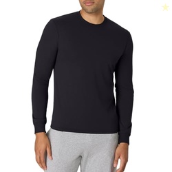 Hanes Originals Men's Tri-Blend Long Sleeve T-Shirt, Black, Medium