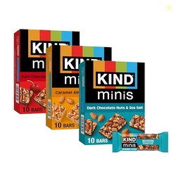 KIND Mini Snack Bars Variety Pack, Gluten Free, Low Sugar, Low Calorie