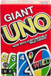 Mattel Games Giant UNO Card Game for Kid, Adult & Families, Color Blin