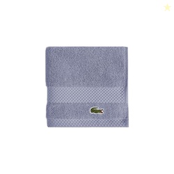 Lacoste Heritage 100% Supima Cotton Wash Cloth, Light Denim, 13" x 13"