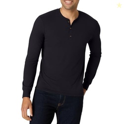 Hanes ComfortBlend Hanes Originals Men's Tri-Blend Long Sleeve Henley,