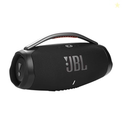 JBL Boombox 3 Black Portable Bluetooth Speaker with Massive Sound, Dee