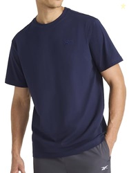 Reebok Mens Embroidery Crewneck T-Shirt, Standard Fit, Lightweight Str