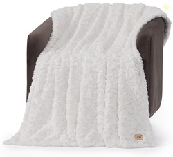UGG Adalee Faux Fur Throw Blanket for Couch, Cozy Soft Blanket for Bed