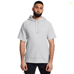 Under Armour Men's Rival Fleece Short Sleeve hoodie, (012) Mod Gray Li