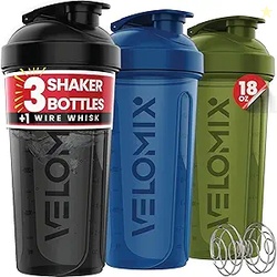 VELOMIX -3 PACK- Protein Shaker Bottle