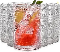 Vintage Hobnail Drinking Glasses Set of 6