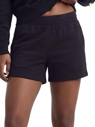 Champion womens 5" Cotton Jersey athletic shorts, Black, Small US