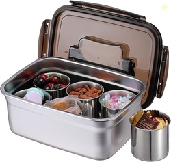 JUXYES Stainless Steel Snackle Box