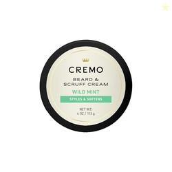 Cremo Beard & Scruff Cream, Wild Mint, 4 Ounce (Pack of 1) - Soothe Be