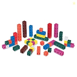 hand2mind Snap Cubes, Math Linking Cubes, Plastic Cubes, Snap Blocks, 
