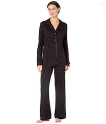 Cosabella Women's Bella Relaxed Long Sleeve Top & Pants Pajama Set, Bl