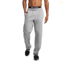 Champion Men's Open-Bottom Fleece Sweatpants, Standard Fit, Midweight 