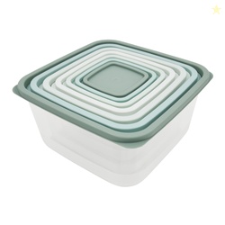 Mainstays 14 Piece Teal Plastic Food Storage Set