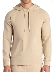 Gaiam Men's Lotus Oblong Hoodie, Relaxed Fit, Stretch Heavyweight Terr
