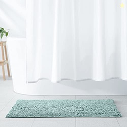 Amazon Basics Bathroom Rugs, Extra Soft Absorbent Shag Bath Rugs, Non-