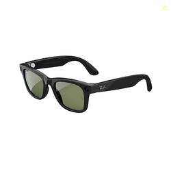 Ray-Ban Meta glasses, Wayfarer, Shiny Black / G15 Green, Regular (Rene