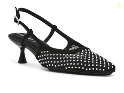 Anne Klein Women's Slingback Dress Heels Thia, Black Multi, 7