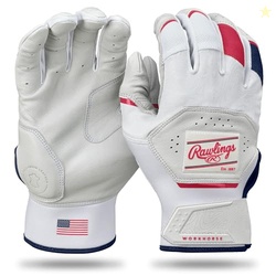 Rawlings | Adult Workhorse Baseball Batting Gloves | USA | MED