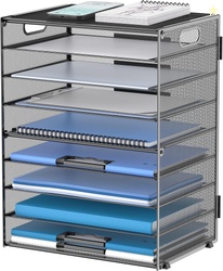 INTIGE 9-Tier Mesh desktop Paper Letter Tray 